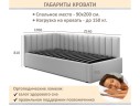 Мягкая кровать Milena 900 изумруд с подъемным механизмом