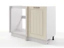 Шкаф напольный Мария угловой 890х820х476 Крем/ Белый арт. 1375415