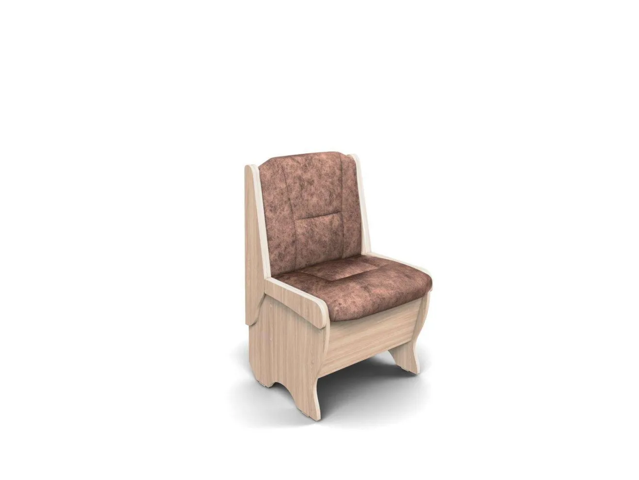 Скамья Лотос 550 / Ясень светлый / Велюр Коньяк арт. 1149707