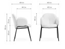 Kalipso white / black Стул на металлокаркасе