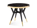 Selina 80х72 black / gold Стол деревянный