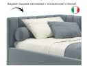 Мягкая кровать Milena 900 серая с ортопедическим основанием