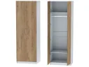 Шкаф двухдверный №1 Иннэс-7 - Белый/Крафт золотой арт. 1367509