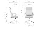Rino light gray / white Компьютерное кресло
