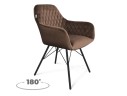 Стул Sheffilton SHT-ST38/S370-VP кофейный ликер/черный муар арт. 1367759