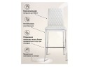 Teon white / chrome Барный стул