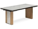 Бернардо 180x90 statuario titan gloss / дуб монтана Керамический стол