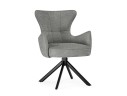 Atlanta gray / black крутящийся Стул на металлокаркасе