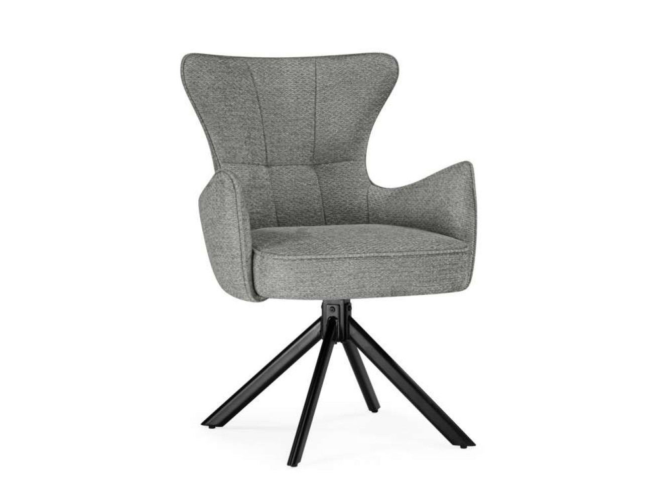 Atlanta gray / black крутящийся Стул на металлокаркасе