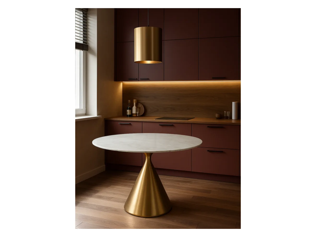 Jaklin 130x73 белый мрамор / сатинированное золото Керамический стол арт. 1535219