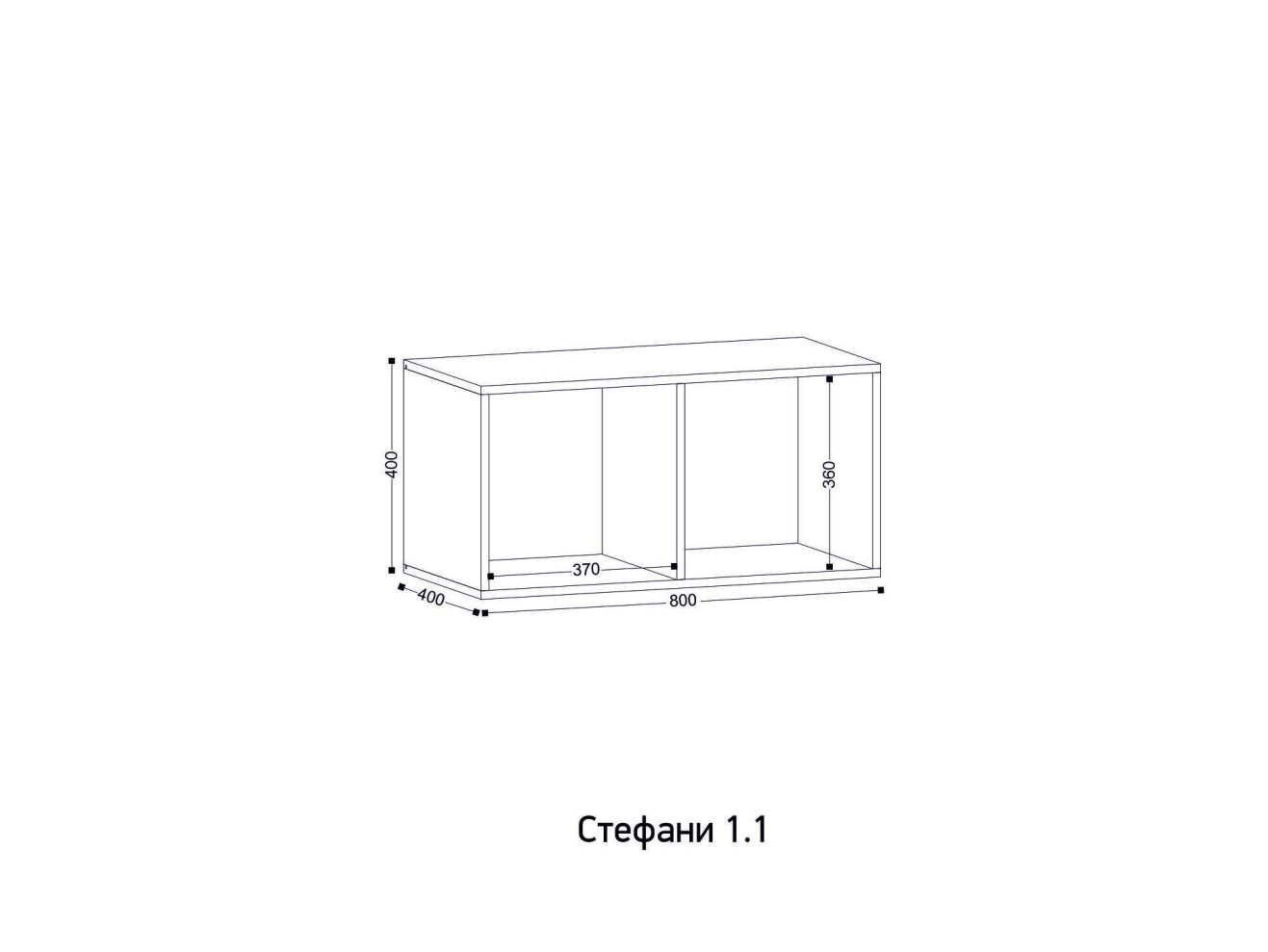 Антресоль Стефани 1.1, Дуб Крафт Золотой / Софт Белый арт. 1226487
