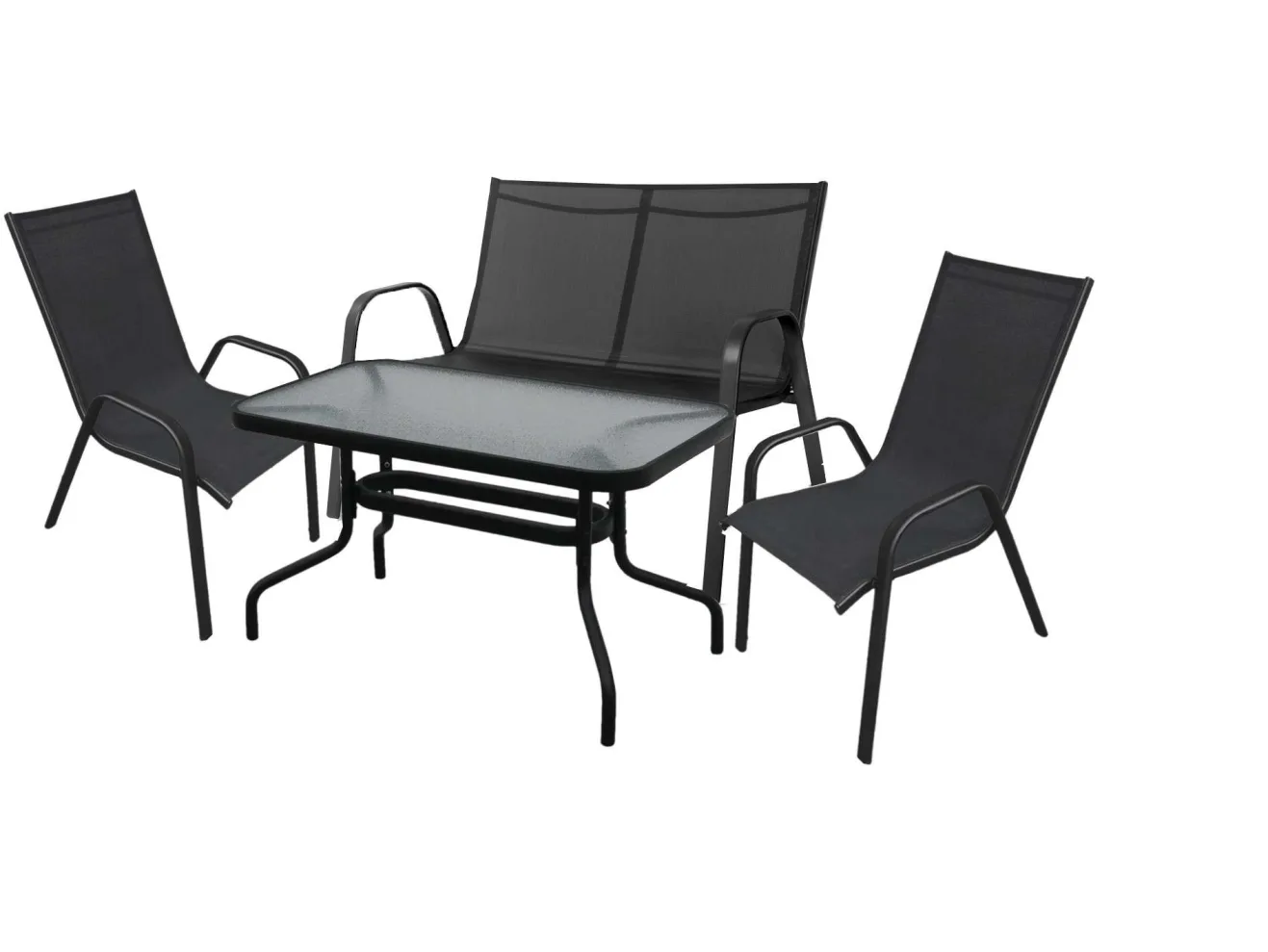 Набор мебели Сан-ремо Делюкс  арт.SC-092KD/SC-089/4562-MT003 черный,  Garden story арт. 1606503