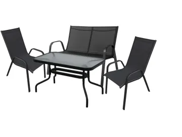 Набор мебели Сан-ремо Делюкс  арт.SC-092KD/SC-089/4562-MT003 черный,  Garden story