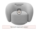 Дизайнерское мягкое кресло Plushe букле светло-серый