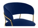 Kamelia 1 dark blue / gold Стул на металлокаркасе арт. 1019251