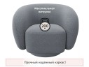 Дизайнерское мягкое кресло Plushe букле базальт