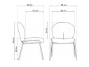 Kalipso 1 white / gold Стул на металлокаркасе арт. 1313589