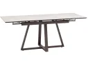 Стол обеденный STOOL GROUP Керас 120-180*80 Carmen light grey, подстолье коричневое арт. 1568399