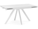 Вилли 140 (200) х 80 белый мрамор alpin white / snow white / белый Керамический стол