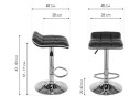 Fera black / white Барный стул