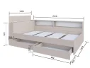 Кровать Ксения (120х200) арт. 5513300170007