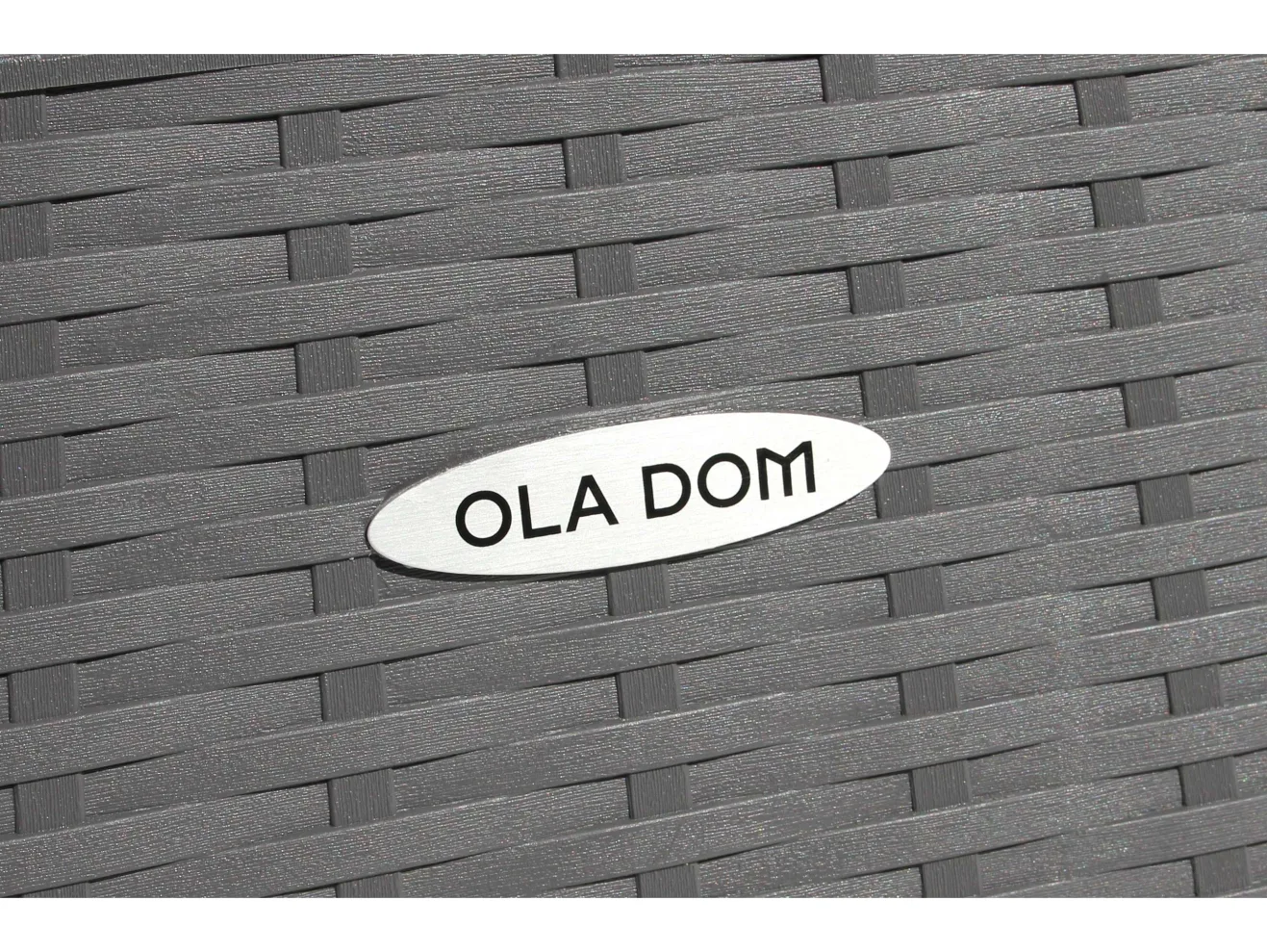 Стол пластиковый Ola Dom 76x76см квадратный (антрацит) арт. 1596477