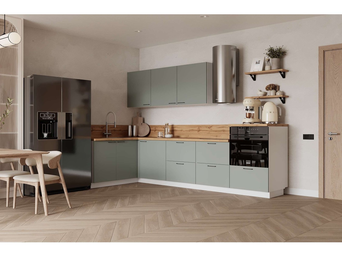 КГ Угловой 1500х3000 (без пм) Эмаль, Олива  Арника РМ в.2 арт. 1583109