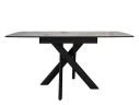 Стол DikLine DKB110, Керамика Italian Grey (глянец серый)/подстолье черное/опоры черные арт. 1533107