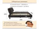 Мягкая кровать Bali 1600 шоколад c ортопедическим основанием