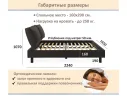 Мягкая кровать Bali 1600 шоколад c ортопедическим основанием арт. 1377499