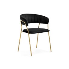 Kamelia 1 black / gold Стул на металлокаркасе