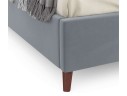 Мягкая кровать Betsi 1600 серая с подъемным механизмом и матрасом PROMO B COCOS арт. 658739
