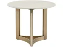 Стол журнальный STOOL GROUP Кассия 60*60 Светлая керамика, сталь шампань арт. 1568371