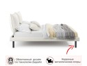 Мягкая кровать Fly 1600 беж с ортопедическим основанием