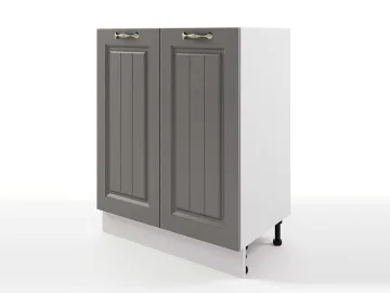 Шкаф напольный Мария 600х820х476 Графит/ Белый
