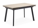 Норман 140(200)х80 carmen light grey / черный Керамический стол
