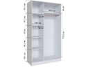 Шкаф-купе Стиль-2 1200 белый арт. 1215027