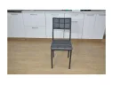 Стул Текс кожзам Серый/каркас черный арт. Uni0226