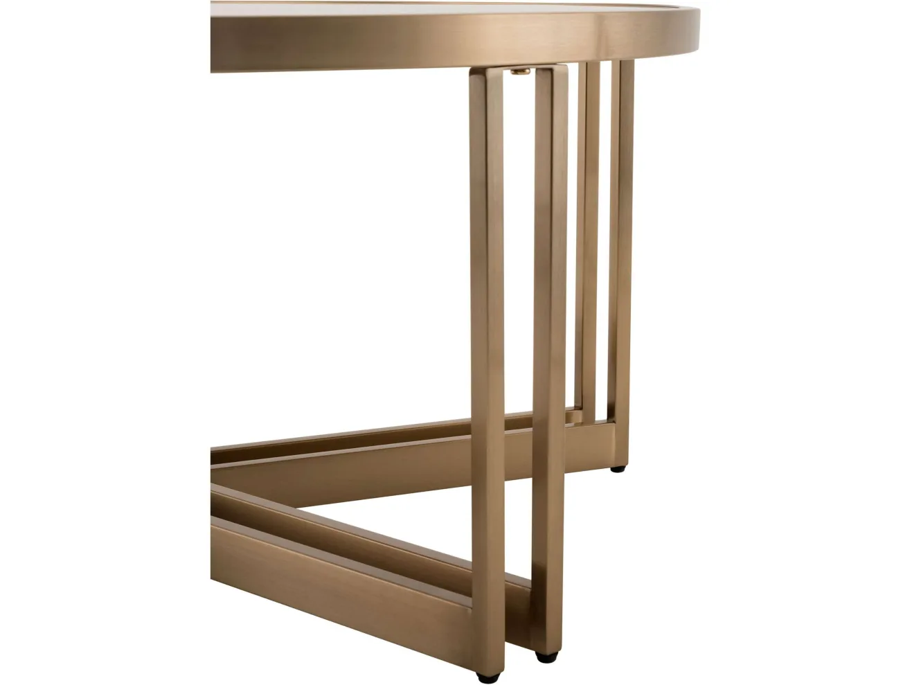Стол журнальный STOOL GROUP Алиада 90*90 Светлая керамика/шампань арт. 1568289