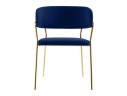Kamelia 1 dark blue / gold Стул на металлокаркасе арт. 1019251