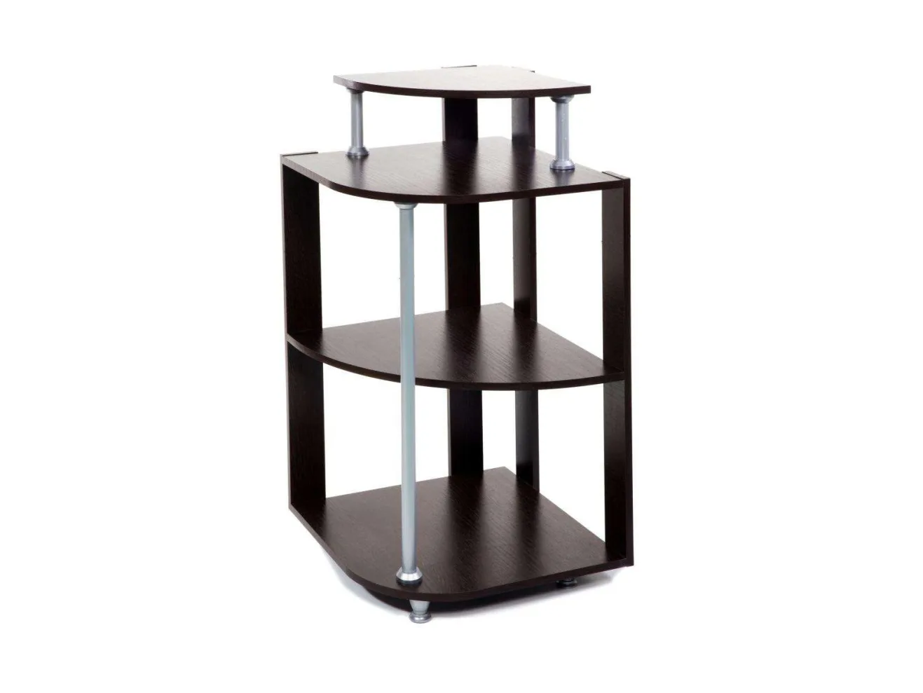 Кухонный набор скамья Лотос 550+550+Стол СКР-1+табурет Тюльпан-2 шт.+Этажерка / Венге / Экокожа Умбер арт. 1222673