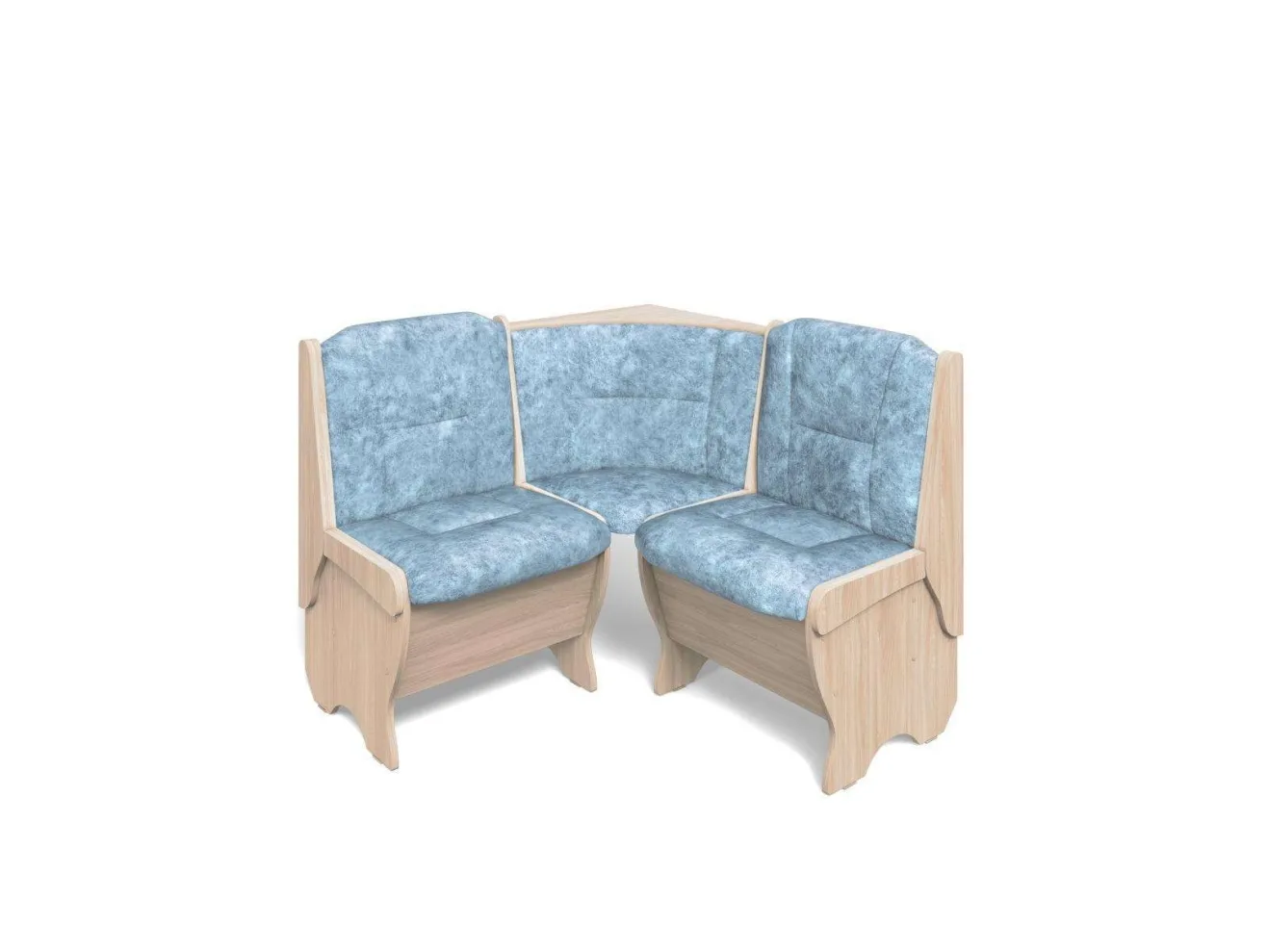 Кухонный набор Нарцисс / Ясень светлый / Велюр Лагуна арт. 262003