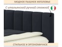 Мягкая кровать-тахта Milena 900 черная с ящиками арт. 1377519