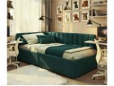 Мягкая кровать Milena 1200 изумруд с ортопедическим основанием