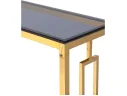 Консоль Stool Group БРУКЛИН 115х30 Стекло smoke/Сталь золото арт. 1599783