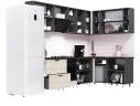 Кухня Рио NEW 2,8х1,6м (490) компоновка №1, Графит/Крафт белый арт. 1560133
