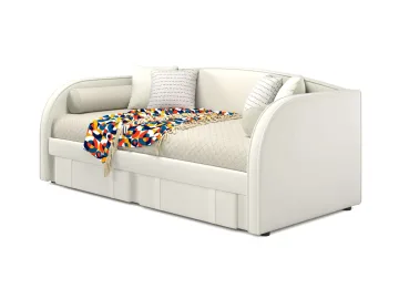Мягкая кровать Elda 900 беж с ортопедическим основанием и матрасом PROMO B COCOS