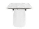Готланд 180(240)x90 statuario titan gloss / белый Керамический стол