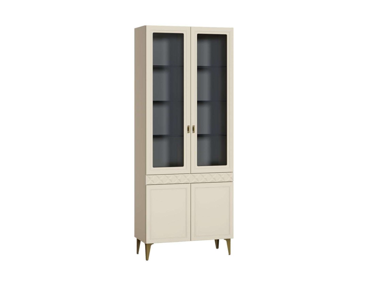 Шкаф-витрина Марион 16.397.02, Слоновая кость арт. 1339569