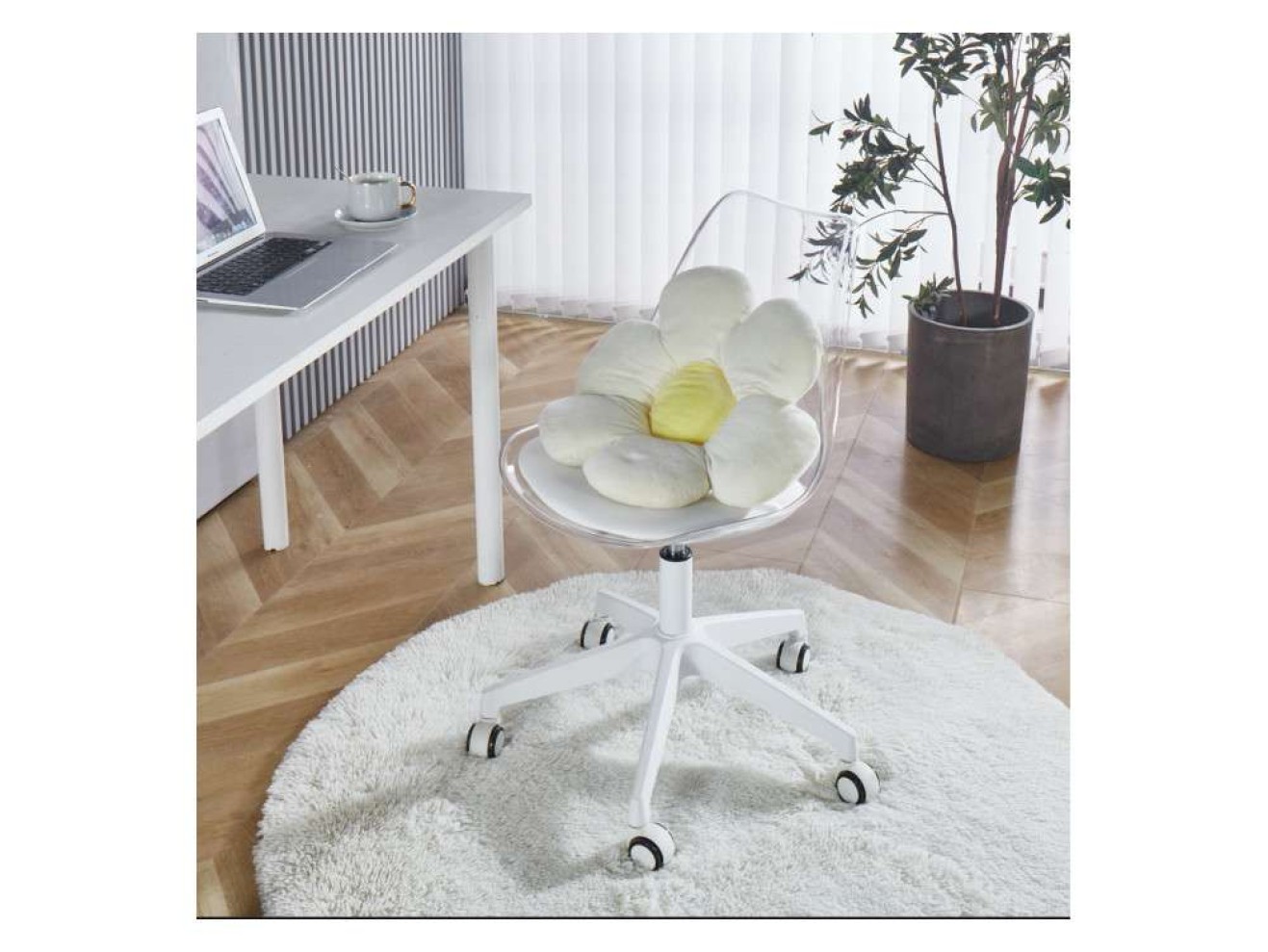 Kolin с подушкой clear / white Офисное кресло